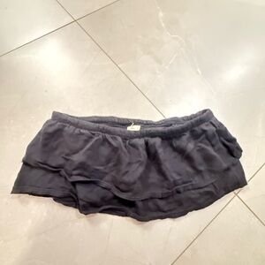 Hollister ultra cropped Bandeau ruffle top